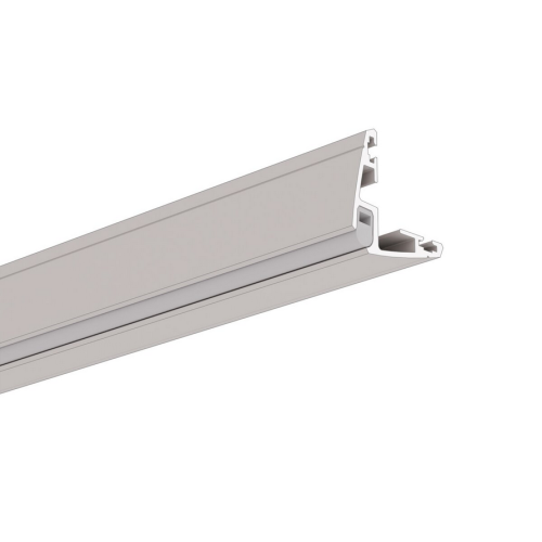 ROGER Profil aluminiowy LED 2m narożny z osłoną do garażu, srebrny