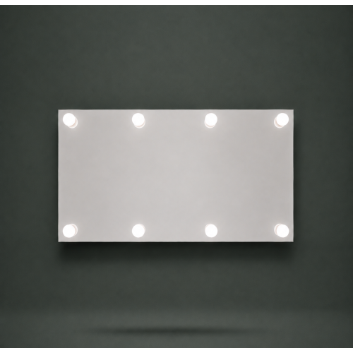 Lustro do makijażu wizażowe 90x60cm 8 żarówek promocja