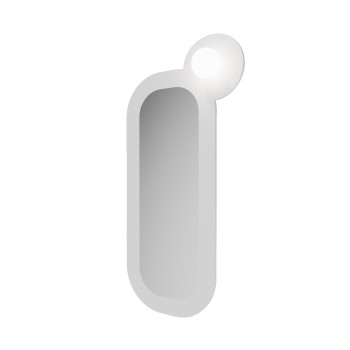 Lustro w ramie z kinkietem HALO Rectangle