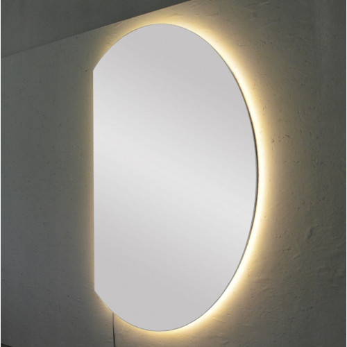 Półokrągłe lustro z podświetleniem tylnym LED