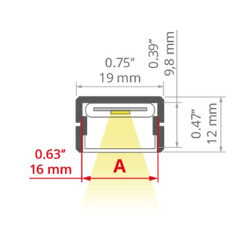 Profil LED SILER rysunek techniczny