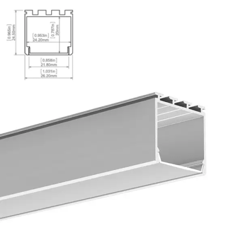 Profil architektoniczny do taśm LED Lipod