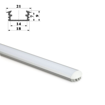Profil LED SOD-K do taśmy LED wpuszczany we frez