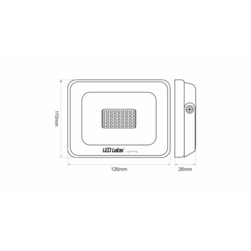 Reflektor LED zewnętrzny 20W neutralny biały do ogrodu garażu warsztatu IP65