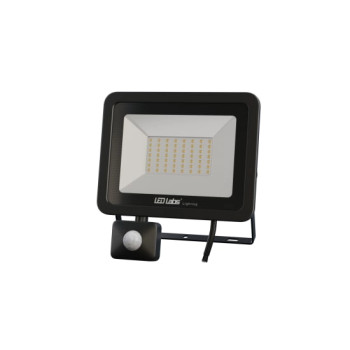 Reflektor LED 50W z czujnikiem ruchu, neutralna barwa światła, do garażu i warsztatu