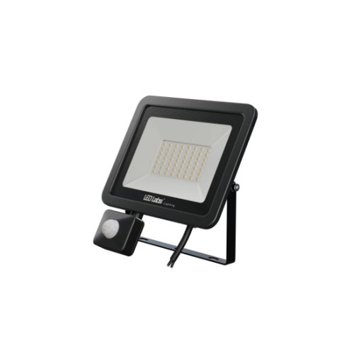 Reflektor LED 50W z czujnikiem ruchu, neutralna barwa światła, do garażu i warsztatu