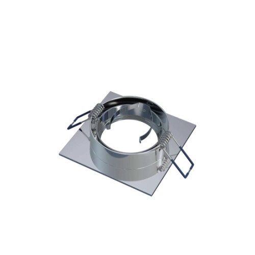 Oprawa sufitowa LED GABI kwadratowa srebrna regulowana, wpuszczana aluminium
