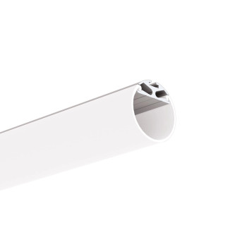 JAZ Profil aluminiowy LED 2m podwieszany okrągły do biura, szeroki kąt, srebrny